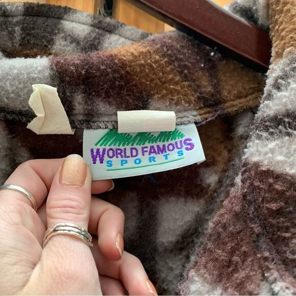 Vintage Leaf Pattern Full Zip Jacket XXL - Picture 2 of 6